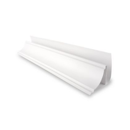 Acabamento Forro PVC Branco Design 8Mm Barra 6mts Novaforma