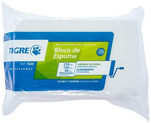 Bloco de Espuma 6x13x21 Branco 1620 Tigre