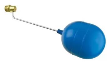 Bóia Metal 3/4 Zamac Balão Plástico Azul Pequeno Garden