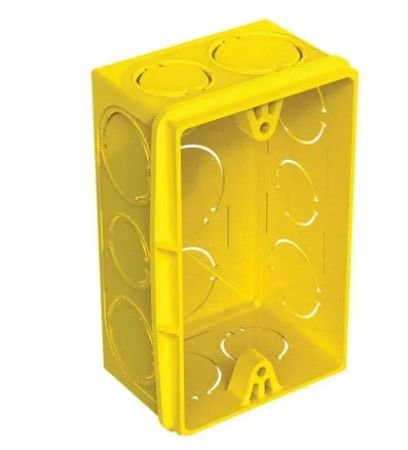 Caixa de Luz 4x2 Amarela - Tigre
