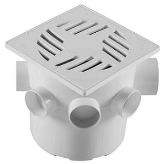 Caixa Sifonada 150x150x2 Branco Quadrado Astra