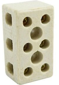Conector de Porcelana 3 Bornes 10mm Thompson
