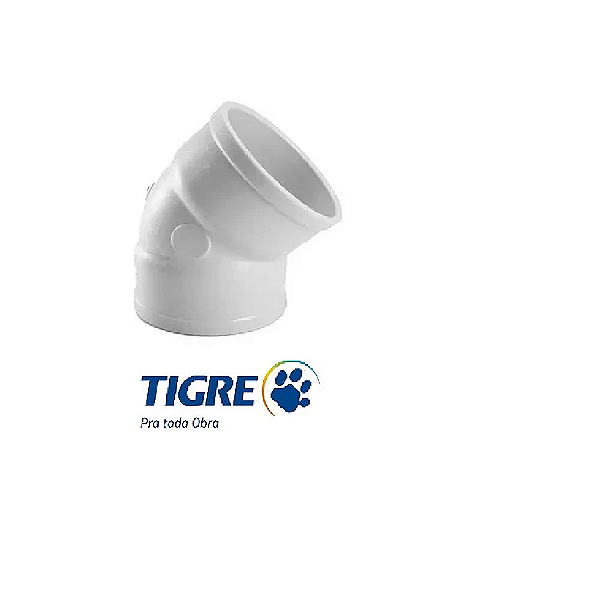 Joelho Esgoto 40mm x 45º - Tigre