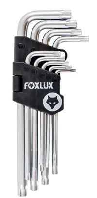 Jogo de Chave Torx 09 Peças Com Guia Foxlux