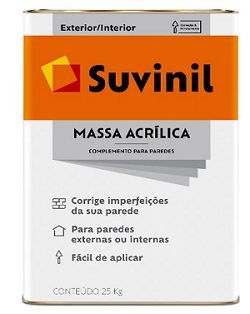 Massa Acrílica 25kg Suvinil