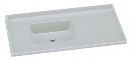 Pia Granitada 100cm Cinza Claro Pc Rorato