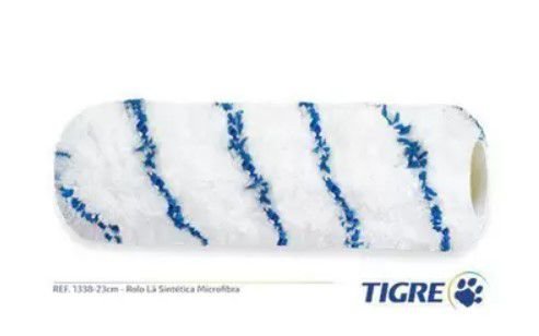 Rolo de Lã 23cm 1338 Microfibra Sintética Tigre