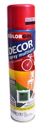 Spray Vermelho Decor Metálico 877 Colorgin
