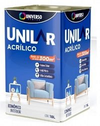Tinta Acrílica Econ Fosca Branco Unilar 18L Universo