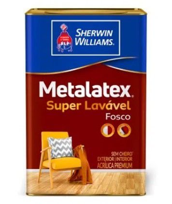 Tinta Acrílica Premium Metalatex Fosco Branco Perfeito 18L - Sherwin Williams