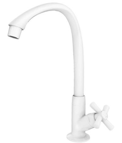 Torneira para Cozinha Mesa 1/2 Cross Branca Tigre