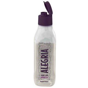 GARRAFA ECO TUPPER 1L QUADRADA  - ALEGRIA