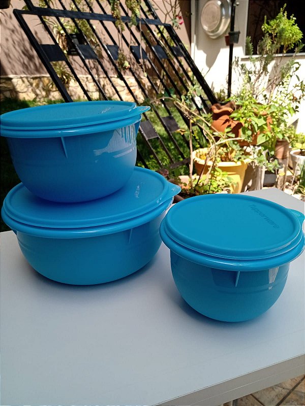 CONJUNTO DE BATEDEIRAS AZUL 3 PEÇAS -(3L, 2L e 1L)