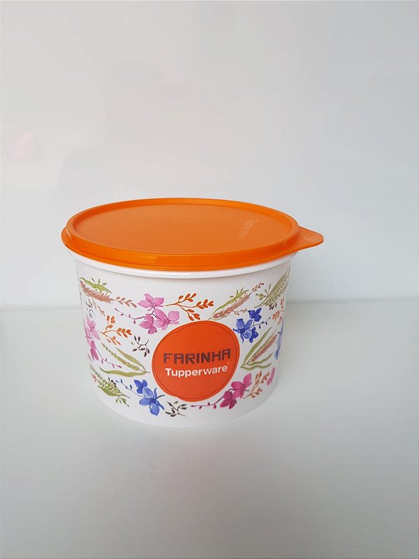 TUPPER CAIXA FARINHA LINHA FLORAL - 1,8Kg