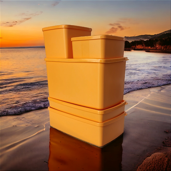 CONJUNTO REFRIGERADOR/FREEZER 5 PEÇAS ( 3L, 1,2, 900ml, 500ml e 600ml)