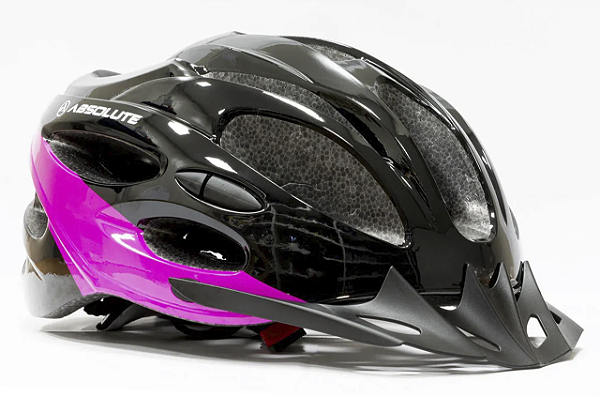 Capacete Absolute Mia Preto e Rosa Tamanho (M)