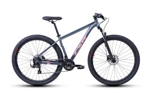Bicicleta Aro 29 TSW Ride Plus Cinza e Rosa Tamanho (S/15)