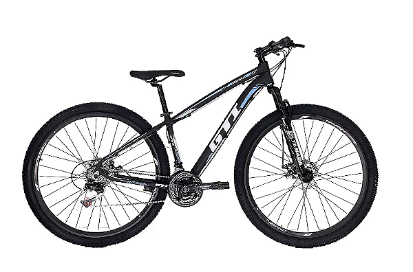 Bicicleta Aro 29 GTI Roma Preto e Azul Tamanho (S/15)