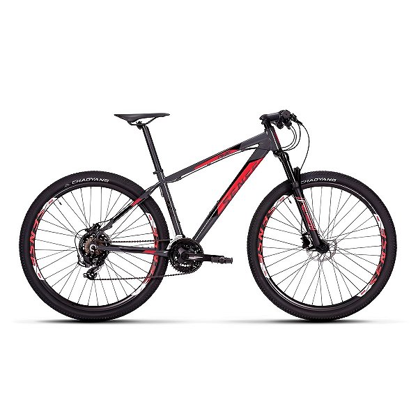 Bicicleta Aro 29 Sense One 2023 Cinza Grafite e Vermelho Tamanho (M/17)