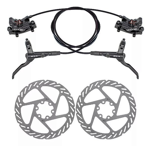 FREIO DISC HID 4X PISTON D+T C/ ROTORBOX
