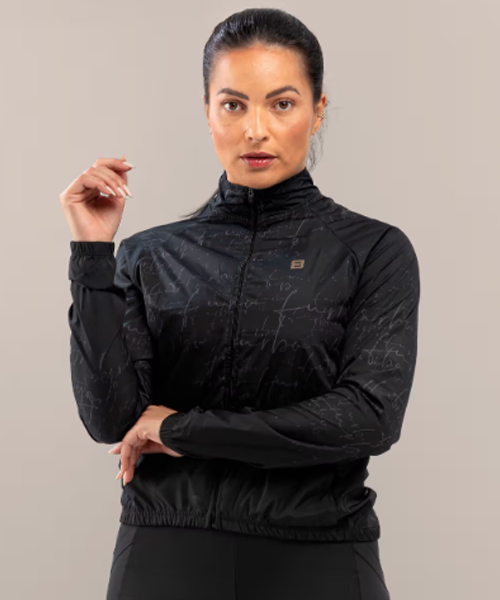 JAQUETA SIDE FURBO CORTA VENTO ASPEN SCRIPT FEMININA -PRETO - P