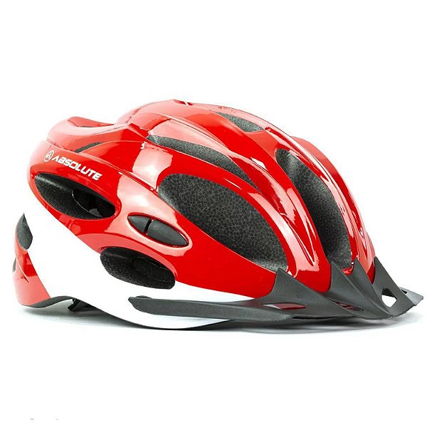CAPACETE ABSOLUTE NERO VERMELHO/BRANCO TAM - G