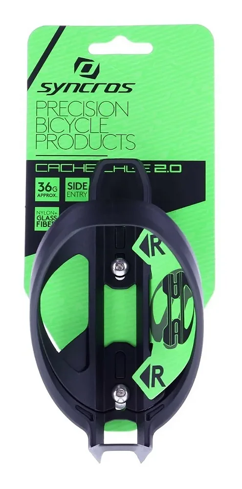 SUPORTE DE GARRAFA CACHE CAGE 2.0 PRETO FOSCO