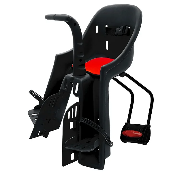 CADEIRINHA KANGAROO FF PRETO C/ VERMELHO