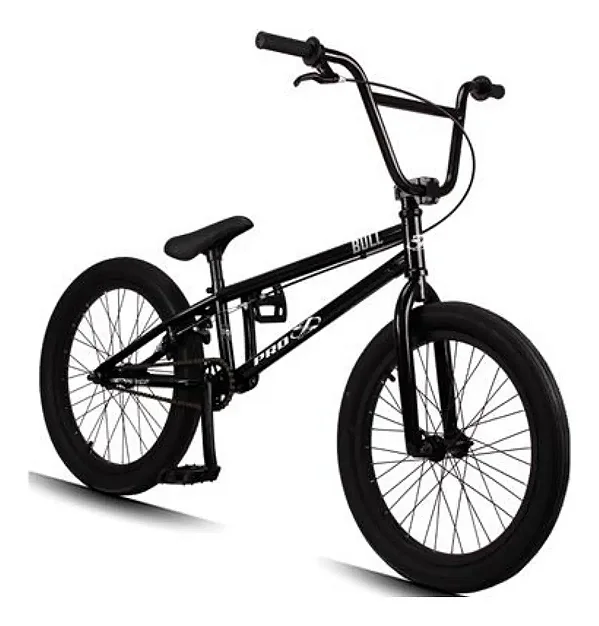Bicleta Bmx Bull Preto Aro 20,5 Pro-x Cr-mo/aço