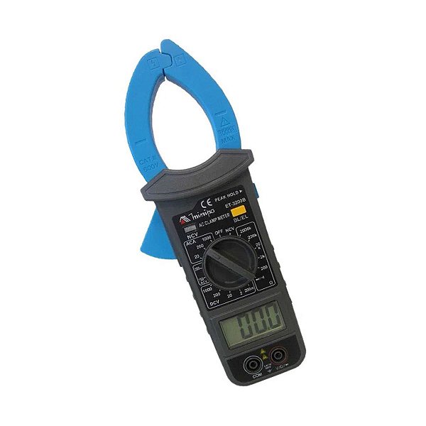 Alicate Amperimetro Digital ET-3200B Cat-III (Garra com Iluminação) Minipa
