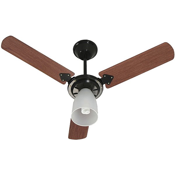 Ventilador De Teto Tron Marbela 127v Preto C/ Lustre