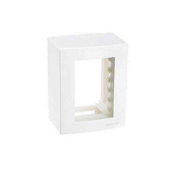 Caixa de Sobrepor 3 Posições Branco Sleek Margirius