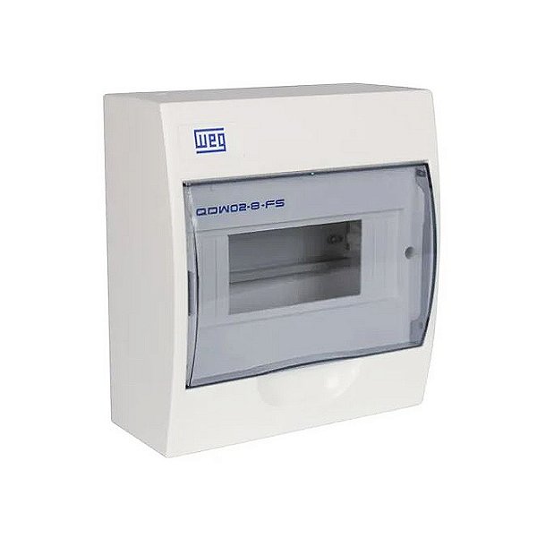 Quadro de Distribuição Weg Para 8 Disjuntores Din Fumê de Sobrepor