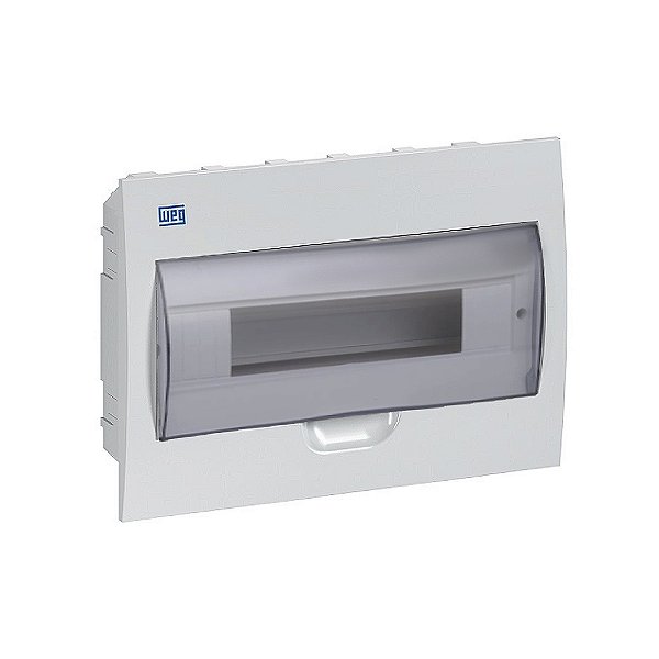 Quadro de Distribuição Weg Para 12 Disjuntores Din Fumê de Embutir