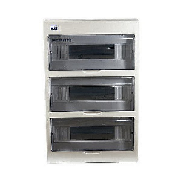 Quadro De Distribuição Weg Para 36 Disjuntor Din De Sobrepor