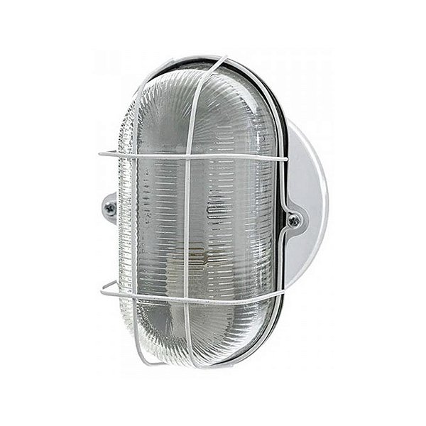 Luminária Tartaruga NE 650 Ferro Branco Sem Lâmpada