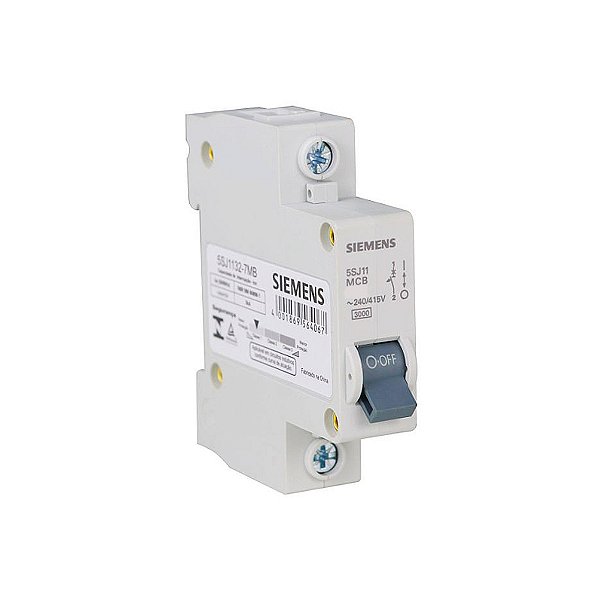 Mini Disjuntor Residencial 16A Monopolar Curva C 5SJ1 116-7MB Siemens