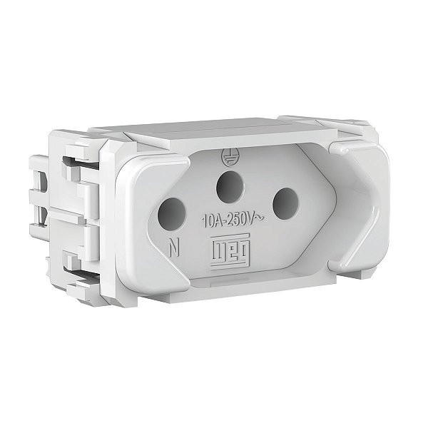 Módulo Tomada Weg Compose 2p+t 10a 250v Branco