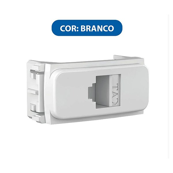 Módulo Tomada RJ45 com Keystone Branco Composé Weg