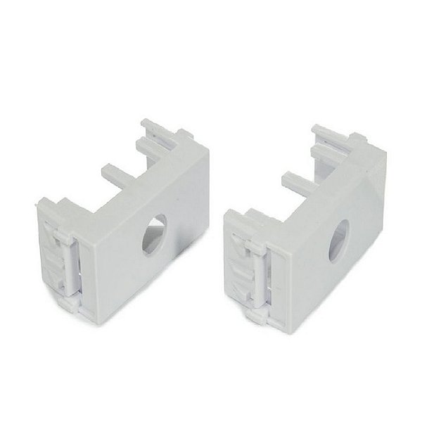 Módulo Sai Fio Branco com 2 Peças Refinatto