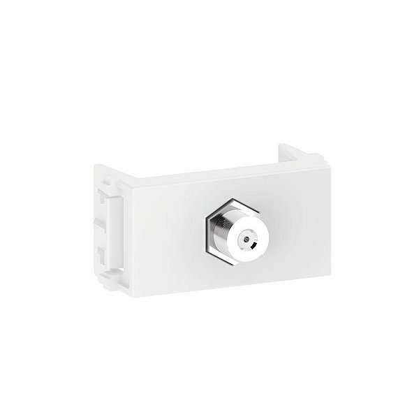 Módulo Tomada TV/Video Coaxial Branco Refinatto