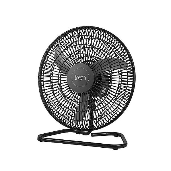Ventilador Oscilante 50cm de Mesa Preto Bivolt Aço Tron