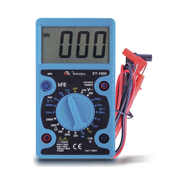Multímetro Digital Profissional Minipa Et-1000