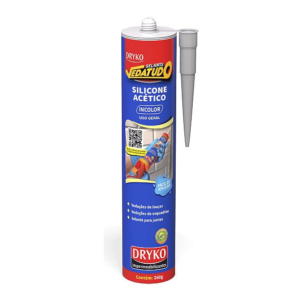 Silicone 260g Incolor Dryko