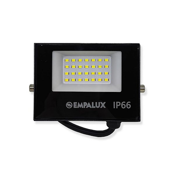 Refletor Led 30W Bivolt IP66 6500K 2250 Lumens Branco Frio Empalux