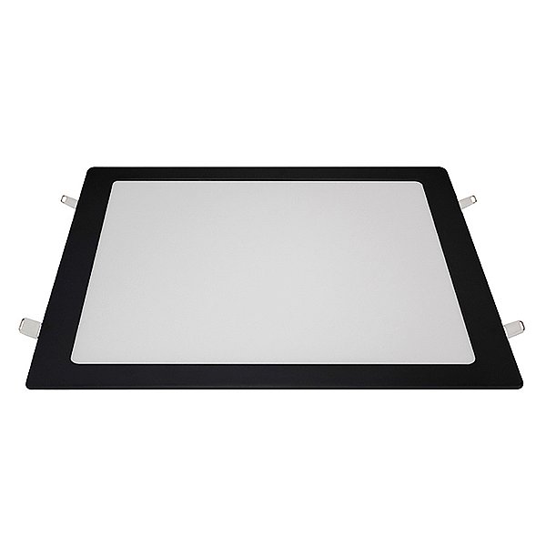 Painel Led de Embutir Quadrado 24W Bivolt 4100K Preto 1800 Lumens 29,2CM Blumenau