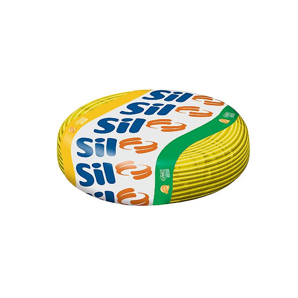 Cabo Flexível 750V  4.0mm Amarelo Rolo 100mtss Classe 5 Sil