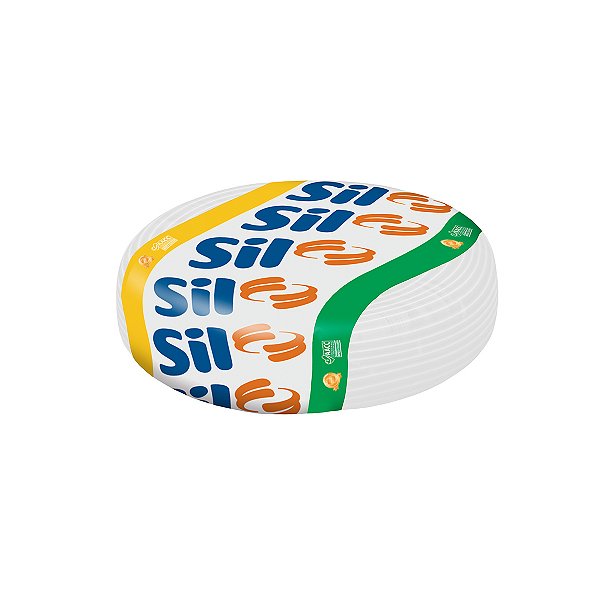Cabo Flexível 750V 4.0mm Branco Rolo 100mts Classe 5 Sil