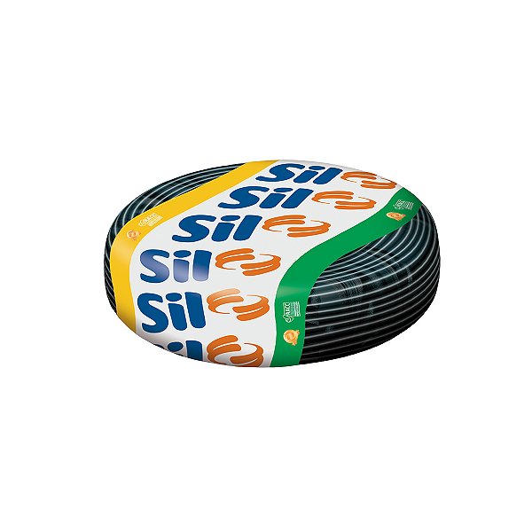 Cabo Flexível 750V  6.0mm Preto Rolo 100mtss Classe 5 Sil