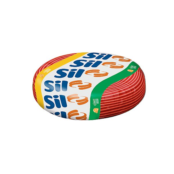 Cabo Flexível 750V  6.0mm Vermelho Rolo 100mtss Classe 5 Sil